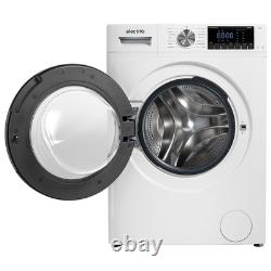 ElectriQ 10kg Washing Machine 1400rpm Steam Quick Wash Inverter Motor A-Rated
