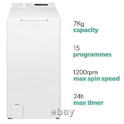 ElectriQ 7kg 1200rpm Top Loading Washing Machine White eiQWMTL75C