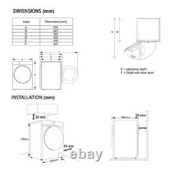 ElectriQ 7kg 1200rpm Washing Machine White EQWM7KGA