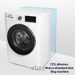 ElectriQ 8kg 1400rpm Washing Machine White eQMWM8KGFLA