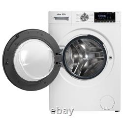 ElectriQ 8kg Washing Machine 1400rpm White Steam Quick Wash Quiet A-Rated