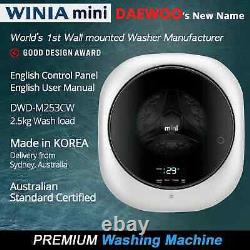 English Control&Manual DAEWOO Wall Mounted Washing machine DWD-M253CW