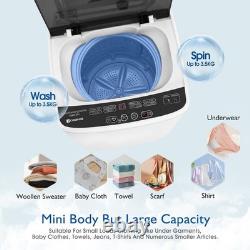 Fully Automatic Portable Washing Machine Mini Washer/Spin Dryer Laundry 3.5kg