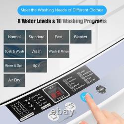 Fully Automatic Washing Machine 4.5KG 10 Programs Spin Dryer with Drain Pump