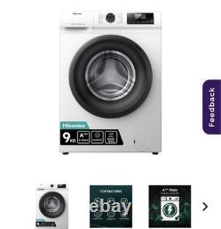 HISENSE 1 Series WFQP9014EVM 9 kg 1400 Spin Washing Machine White