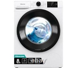 HISENSE 3+ Series WFGC801439VM 8 kg 1400 Spin Washing Machine White (UNTESTED)