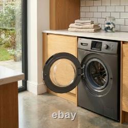 HYE 9kg Washing Machine 1400rpm Freestanding A Rated Silver Open Box (Read)