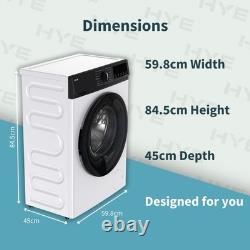 HYE Freestanding Slimline Washing Machine 8kg 1400rpm White Refurb C (Read)