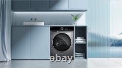 HYE Premium 10kg Washing Machine Freestanding Touch LED Display Graphite