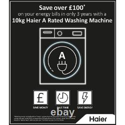 Haier HW80-B14979 8Kg Washing Machine 1400 RPM A Rated White 1400 RPM