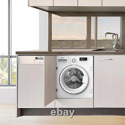 Hisense WF3M741BWI Integrated Washing Machine, 7kg, 1300rpm Spin, White, A Rated