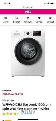 Hisense WFPV6012EM White Washing Machine