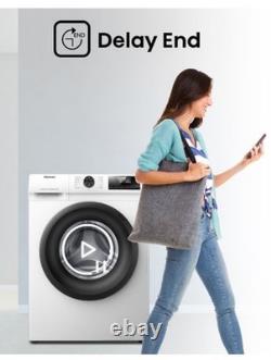 Hisense WFQP9014EVM 9Kg Washing Machine 1400 RPM C Rated White Inverter Steam