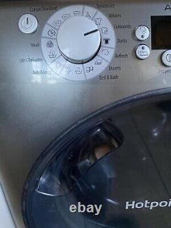 Hotpoint AQ113F497E Super Silent Washing Machine White Silver 11kg 1400 Spin Eco