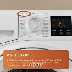 Hotpoint Anti-Stain 10 kg Washing Machine 1400rpm, Full-Load 45' & Steam Hygiene