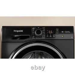 Hotpoint Anti-stain 7kg 1400rpm Washing Machine Black NSWM743UBSUKN