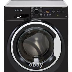 Hotpoint NSWM1045CBSUKN 10Kg Washing Machine 1400 RPM B Rated Black 1400 RPM
