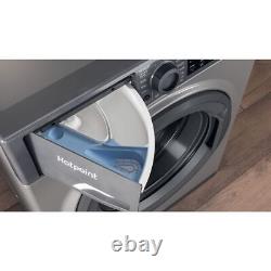 Hotpoint NSWM845CGGUKN 8Kg Washing Machine 1400 RPM B Rated Graphite 1400 RPM