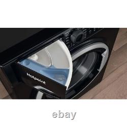 Hotpoint NSWM965CBSUKN 9Kg Washing Machine 1600 RPM B Rated Black 1600 RPM