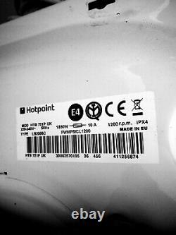 Hotpoint Washing Machine 7kg 1200 Spin HTB721P White