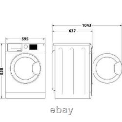 Hotpoint Washing Machine 7kg FreeStanding- White 1600 rpm -NSWM 743U W UK N