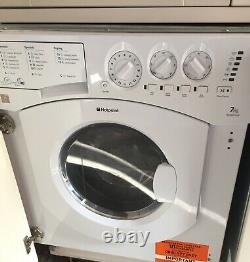Howdens kitchen, burford White, integrated washing machine and dishwasher