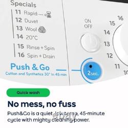 Indesit IP 846 PUSH&GO UK 8Kg Washing Machine White 1400 RPM A Rated