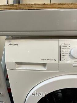 John Lewis Inverter 1600 spin 8kg Capacity Washing Machine 986