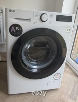 LG 10kg Front-Loading Freestanding Washing Machine White/Black