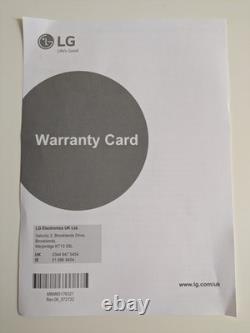 LG 10kg Washing Machine. 9mths Old. 15 mths warranty. 2yr Care Plan