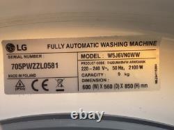 LG 1400 W5J6VN0WW White Spin 9kg Washing Machine