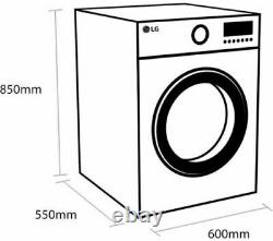 LG Direct Drive F4MT08WE 8kg 1400 Spin White Washing Machine + 2 Year Warranty