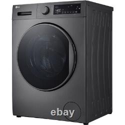 LG F4T209SSE Washing Machine Grey 9kg 1400 rpm Freestanding