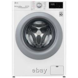 LG F4V310WSE Steam 10.5Kg 1400RPM AIDD Freestanding Washing Machine White