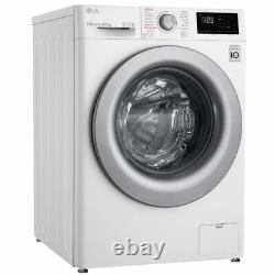 LG F4V310WSE Steam 10.5Kg 1400RPM AIDD Freestanding Washing Machine White