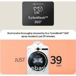 LG F4X7013TWB 13Kg Washing Machine White 1400 RPM A Rated