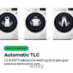 LG F4Y513WWLN1 13Kg Washing Machine White 1400 RPM A Rated