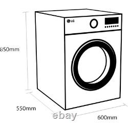 LG FAV309WNE 9Kg Washing Machine 1400 RPM B Rated White 1400 RPM