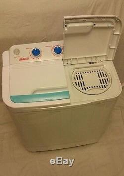 Leisure Direct Twin Portable 230v 4.6kg Washing Machine Spin Dryer Electric Pump