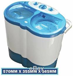 Leisurewize 3KG Twin Tub Portable Washing Machine