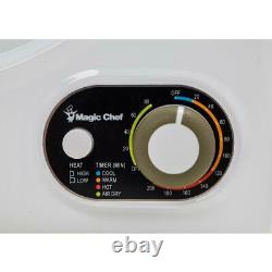 Magic Chef MCSDRY15W 1.5 Cubic Feet Compact Home Laundry Dryer Machine, White