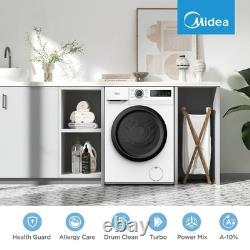 Midea MF110W80BA10/W-UK 8Kg Washing Machine White 1400 RPM A Rated