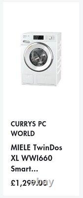 Miele W1 WWi660 9KG Washing Machine White Colour 1600RPM Energy? +++