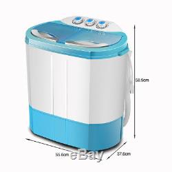 Mini 4.5kg Dorm Portable Washing Machine Twin Tub Compact Dryer Laundry Washer