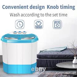Mini 4.5kg Portable Dorm Washing Machine Twin Tub Compact Dryer Laundry Washer