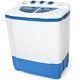 Mini Washing Machine 4,5 Kg Portable Twin Tub Camping Washer + Spin Dryer New