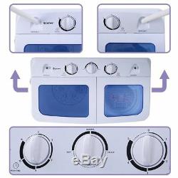 Mini Washing Machine Washer Dryer Set Spin RV Camper Laundry Drying Combo White