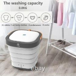 Moyu Foldable Portable Compact Bucket Washing Machine Spin Dry and Drainage Pipe