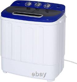 Portable Compact Mini Twin Tub Washing Machine and Spin Cycle 3.6KG Washer UK