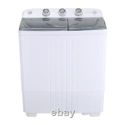 Portable Twin Tub Mini Washing Machine Laundry Washer Spin Dryer withDrainage Pump